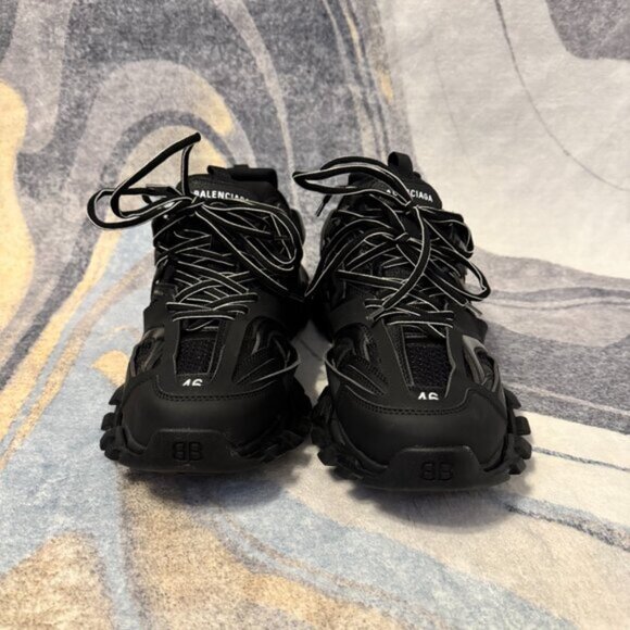 Balenciaga Track Sneaker Triple Black Mens Size 12 - Picture 2 of 7